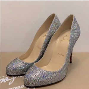 Christian Louboutin Dorissima Glitter Heels